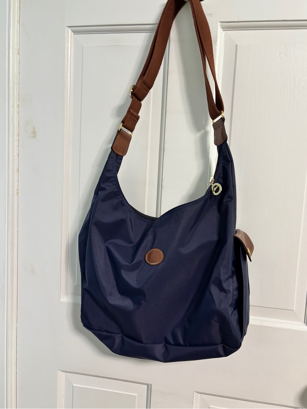 Longchamp Le Pliage Convertible Hobo Navy NWT